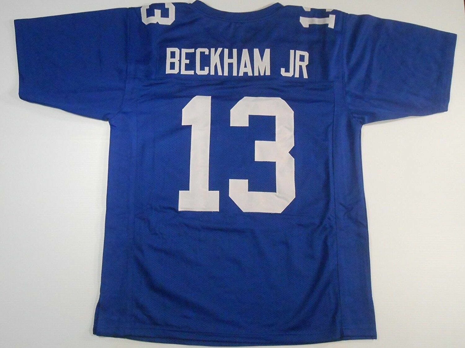 UNSIGNED CUSTOM Sewn Stitched Odell Beckham Jr. Jersey
