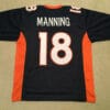 UNSIGNED CUSTOM Sewn Stitched Peyton Manning Blue Jersey