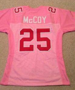 UNSIGNED CUSTOM Sewn Stitched LeSean McCoy Pink Jersey