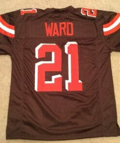 UNSIGNED CUSTOM Sewn Stitched Denzel Ward Brown Jersey