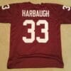 UNSIGNED CUSTOM Sewn Stitched Sammy Baugh Burgundy ERROR Jersey