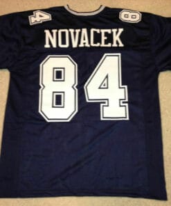 UNSIGNED CUSTOM Sewn Stitched Jay Novacek Blue Jersey