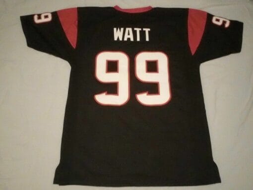 UNSIGNED CUSTOM Sewn Stitched J.J. Watt Blue Jersey