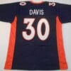 UNSIGNED CUSTOM Sewn Stitched Terrell Davis Blue Jersey