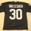 UNSIGNED CUSTOM Sewn Stitched Mark Van Eeghen Black Jersey