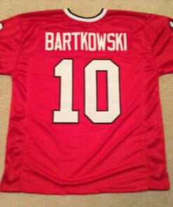 UNSIGNED CUSTOM Sewn Stitched Steve Bartkowski Red Jersey