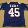 UNSIGNED CUSTOM Sewn Stitched Kenny Easley Blue Jersey
