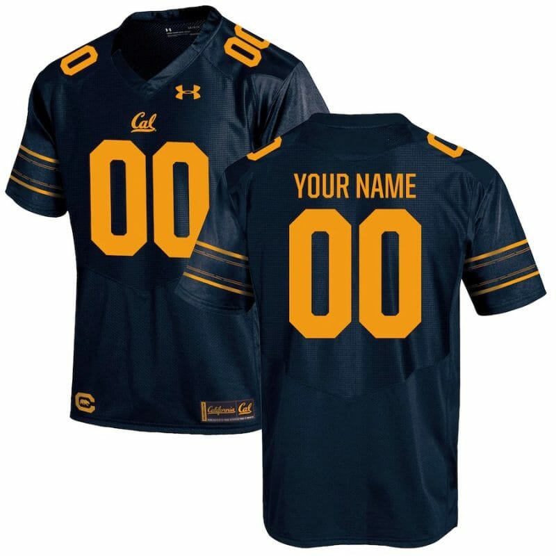 Custom Under Armour Jersey Home Navy Cal Bears Custom Jersey