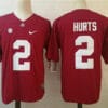 Alabama Crimson Tide #2 Jalen Hurts Alabama Jersey College Football Red