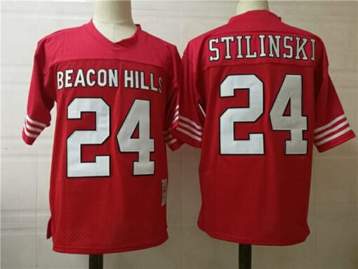 Beacon Hills #24 Stilinski College Football Jersey
