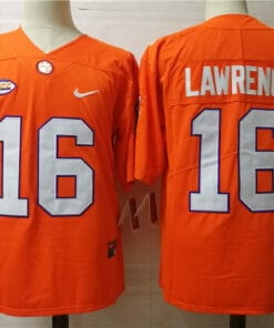 Clemson Tigers #16 Trevor Lawrence College Football Jersey Orange