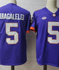 Clemson Tigers #5 Uiagalelei College Football Jersey Blue