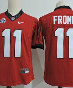 Georgia Bulldogs #11 Jake Fromm Jersey College Football Red