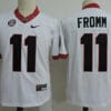 Georgia Bulldogs #11 Jake Fromm Jersey College Football White