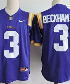 LSU Tigers #3 Odell Beckham Jr College Football Jersey Blue