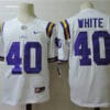 LSU Tigers 40 White College Football Jersey
