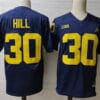 Michigan Wolverines 30 Hill College Football Jersey