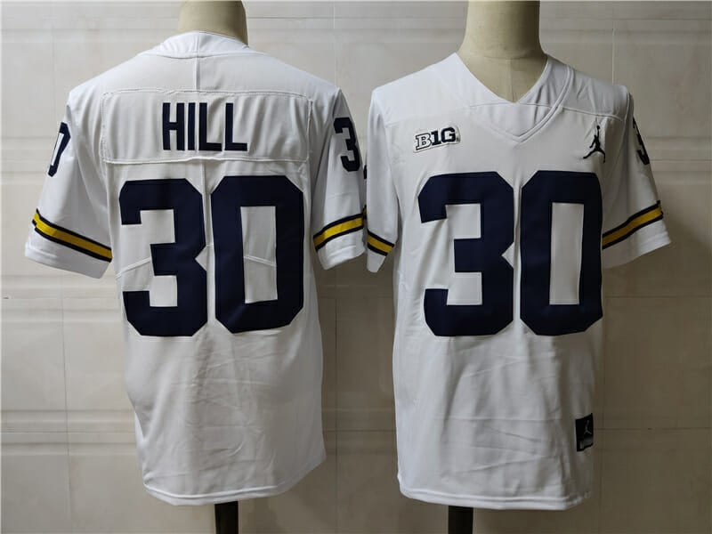 Michigan Wolverines #5 Joe Milton College Football Jersey White