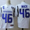 New York Buffalo 46 Mack College Football Jersey White