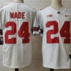 Ohio State Buckeyes 24 Wade College Football Jersey White