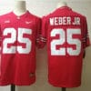Ohio State Buckeyes 25 Weber Jr College Football Jersey Red
