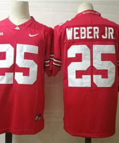 Ohio State Buckeyes #25 Weber Jr College Football Jersey Red