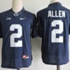 Penn State Nittany Lions 2 Marcus Allen Football Jersey Navy