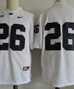 Penn State Nittany Lions #26 No Name Football Jersey White