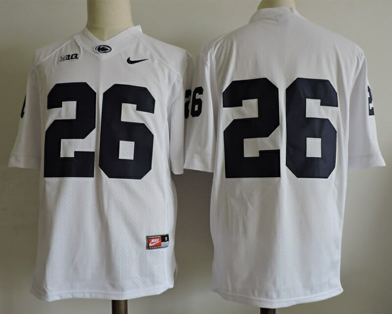 Penn State Nittany Lions #26 No Name Football Jersey White