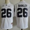 Penn State Nittany Lions 26 Saquon Barkley Football Jersey White