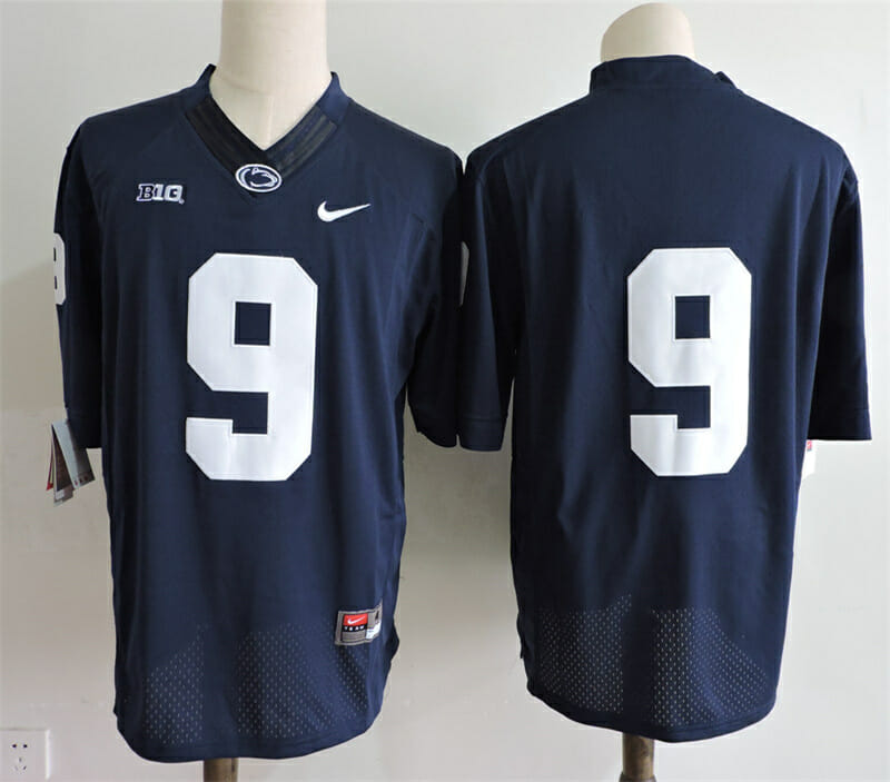 Penn State Nittany Lions Blue #9 No Name College Football Jersey
