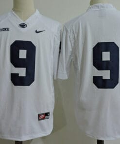 Penn State Nittany Lions Blue #9 No Name Football Jersey White