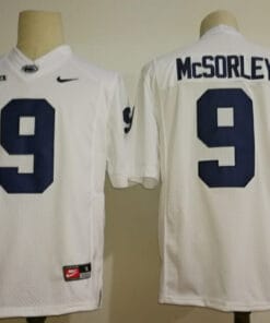 Nittany Lions Blue #9 Trace McSorley Penn State Jersey Football White