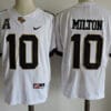 UCF Knights 10 Milton College Football Jersey White