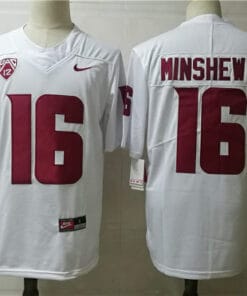 Washington State #16 Minshew College Football Jersey White