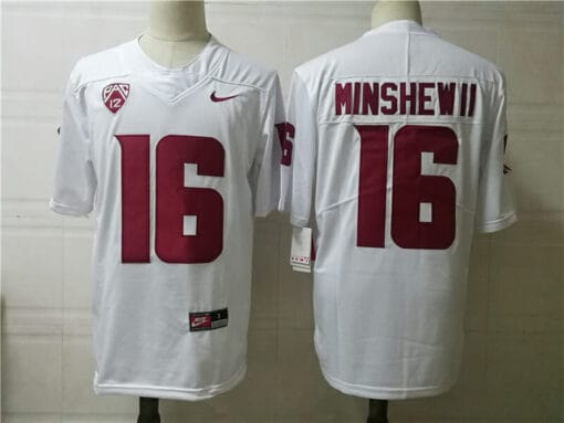 Washington State #16 Minshew College Football Jersey White