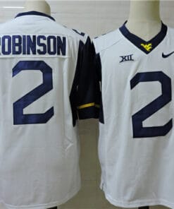 West Virginia Mountaineers #2 Robinson College Football Jersey White