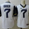 West Virginia Mountaineers 7 Will Grier College Football Jersey White