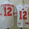Wisconsin Badgers 12 Hornibrook College Football Jersey White