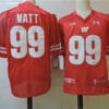 Wisconsin Badgers 99 Watt College Football Jersey Red