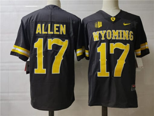 Wyoming Cowboys #17 Josh Allen College Football Jersey