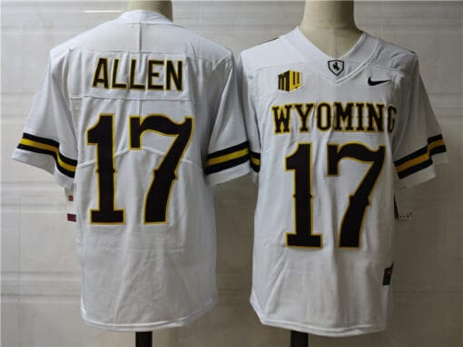 Wyoming Josh Allen Jersey #17 College Football White