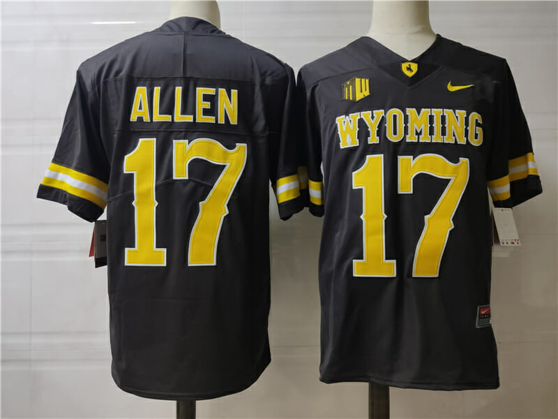Wyoming Cowboys #17 Josh Allen Jersey College Football