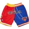 1994 NBA Finals Rockets x Knicks Shorts Red Blue Shorts
