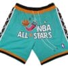 1996 All Stars East Shorts Teal Shorts