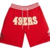 49ers Red Shorts