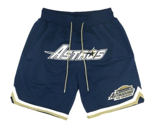 Astros Home Run Derby Shorts Navy All Stitched