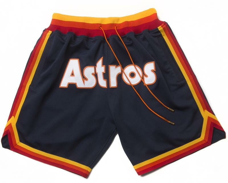 Astros Navy Shorts All Stitched