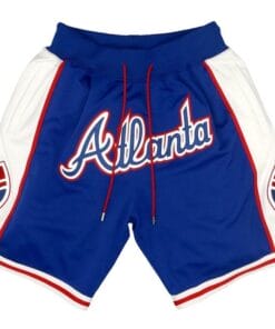 Atlanta Braves Home Run Derby Shorts Blue Shorts All Stitched