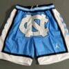 Blue North Carolina Shorts Men
